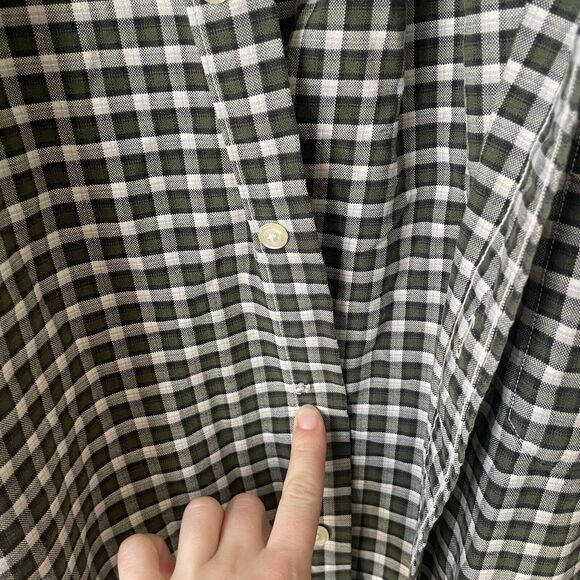 American Eagle Men’s Size Large Plaid Button Up Long Sleeve Shirt 100% Cotton‎ - Picture 6 of 11